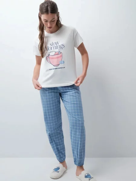 Women'secret dvojdielne pyžamo dámske modrá