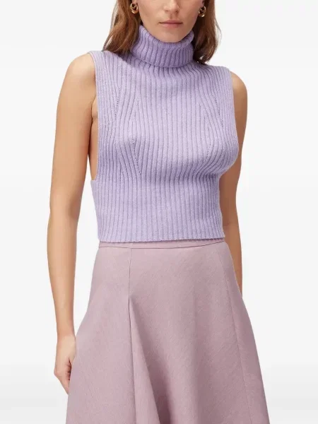 Top Retori din cașmir violet