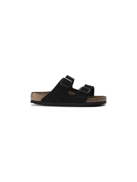 Klapki Birkenstock skórzane czarne