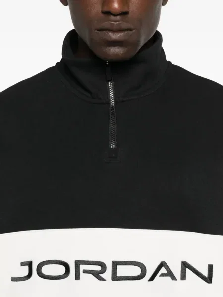 Половин цип маратонки Nike Air Zoom бродирани бяло