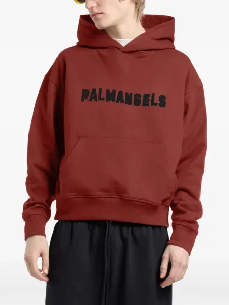 Hanorac cu glugă Palm Angels roșu