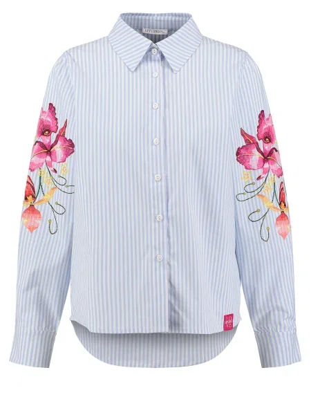 Key Largo Bluză TEXAS albastru / roz alb