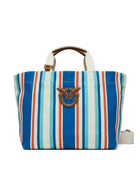 Shopper kabelka Pinko modrá