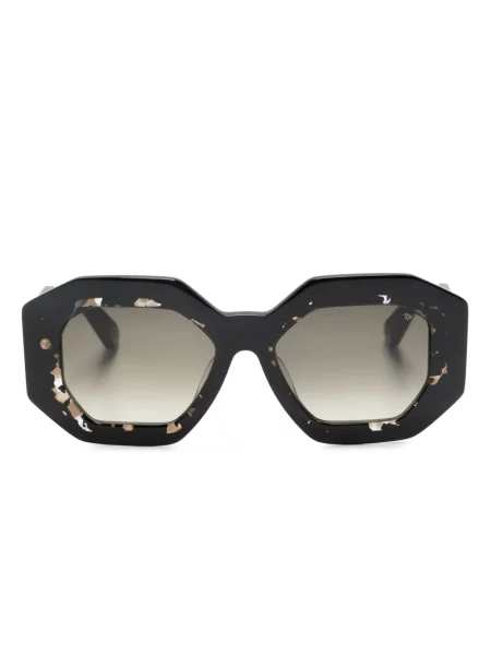 Ochelari de soare Philipp Plein cu imprimeu geometric negru