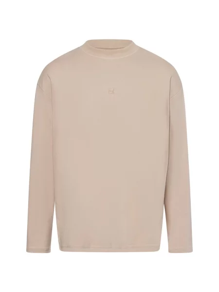 PEQUS koszula z długim rękawem Mężczyźni S beżowy