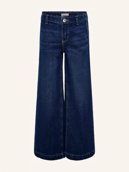 Only Džíny S Širokým Střihem dark blue denim modré