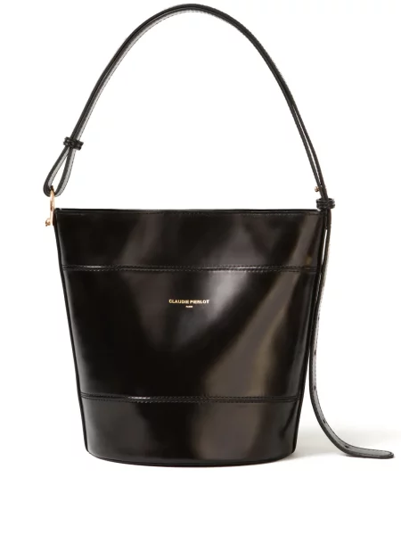 Geantă bucket Claudie Pierlot din piele negru