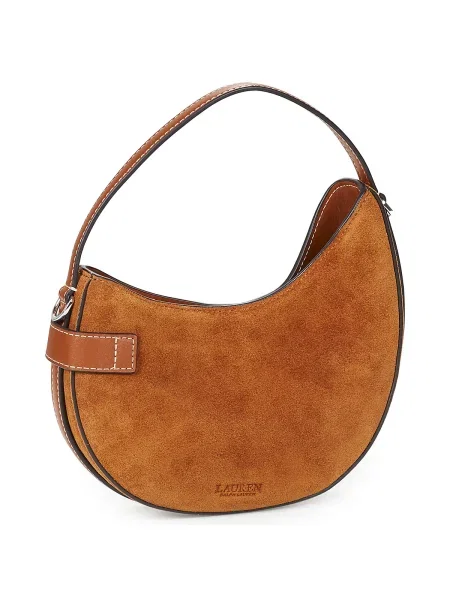 Geanta de piele Lauren Ralph Lauren din piele maro