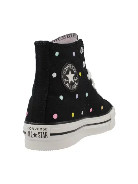 Pantofi Converse cu buline cu platformă negru