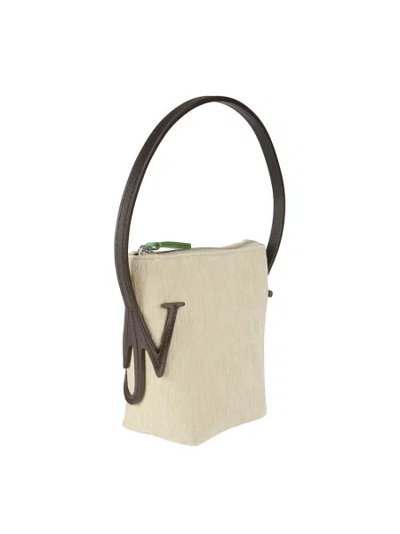 Torebka hobo Jw Anderson skórzana beżowa