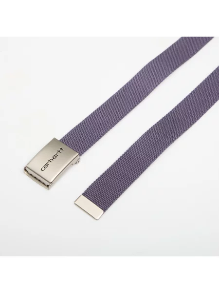 Pásek Carhartt WIP Clip Belt Chrome Shady Purple Universal fialový