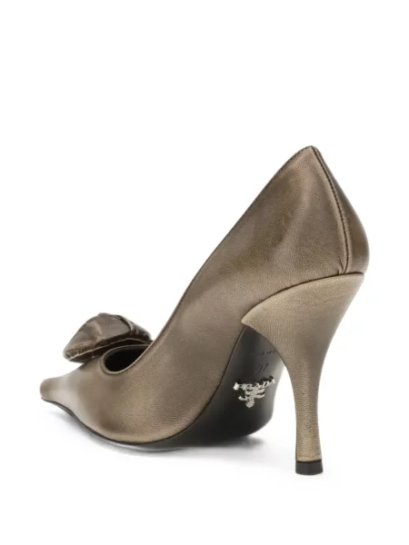 Pantofi cu toc Prada gri