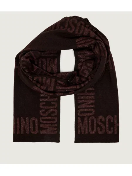Moschino fular cu lână maro