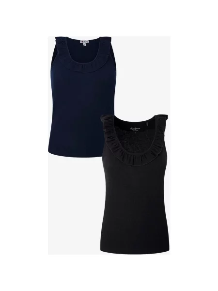 Zestaw koszulka Pepe Jeans Dorina niebieski 2 sztuki XS czarny