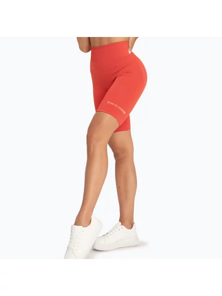 Pantaloni scurți biker de antrenament pentru femei Gym Glamour Push Up magic melon