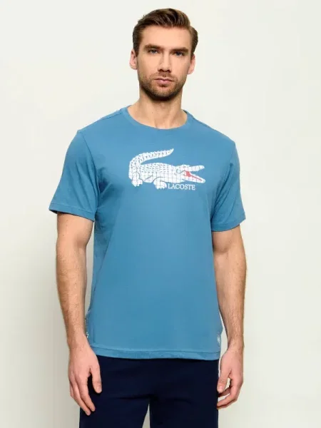 Lacoste Tricou Lacoste x Ronald Garros albastru