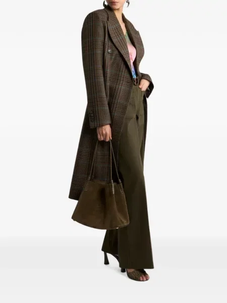 Blugi cu picior larg Etro stretch verde