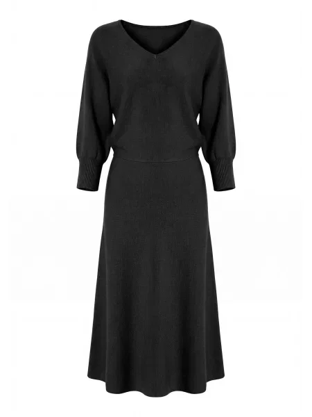 Imily Bela Rochie tricotat negru