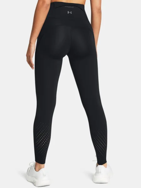 Olcsóbban. Under Armou Launch Elite fekete/fényvisszaverő női futó leggings. Méret: L fekete