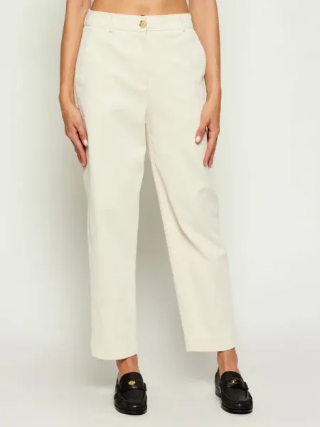 BOSS BLACK De catifea reiată pantaloni negru