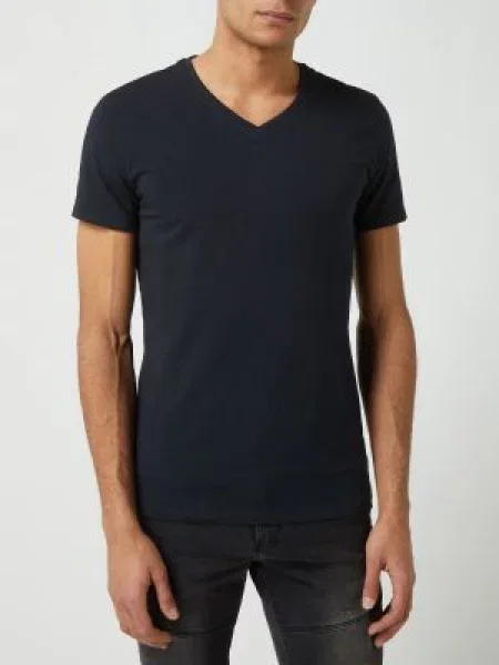 T-shirt z dodatkiem streczu model ‘Lincoln’ Casual Friday