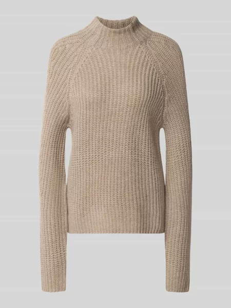 Sweter z dzianiny z mieszanki bawełny i kaszmiru model LONA' 0039 Italy