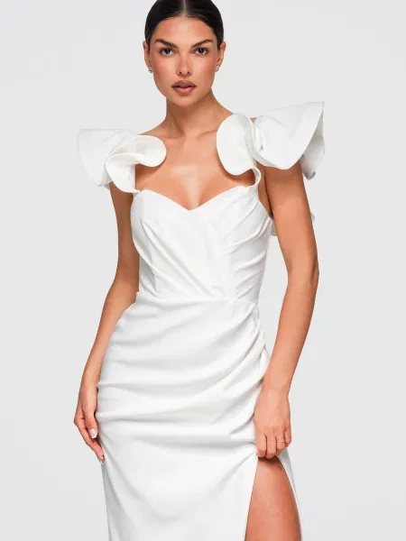 Rochie de seară Edoti alb