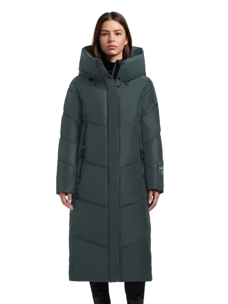 Khujo Palton de iarnă fumuriu albastru