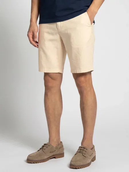Šortky z materiálu Jack & Jones béžové