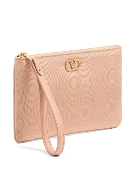 Clutch Valentino Garavani με αυτόγραφο ροζ