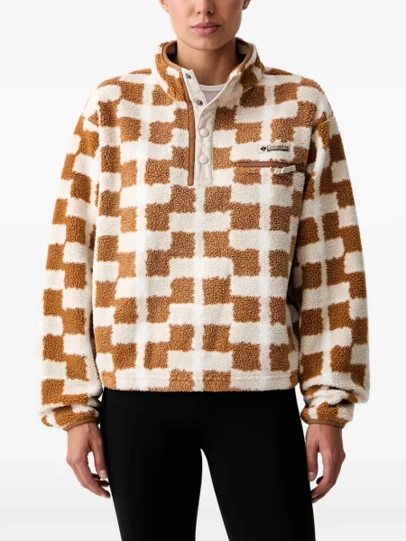 Pulover Columbia din fleece maro