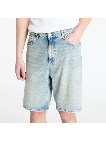 Къс дънки Tommy Hilfiger синьо
