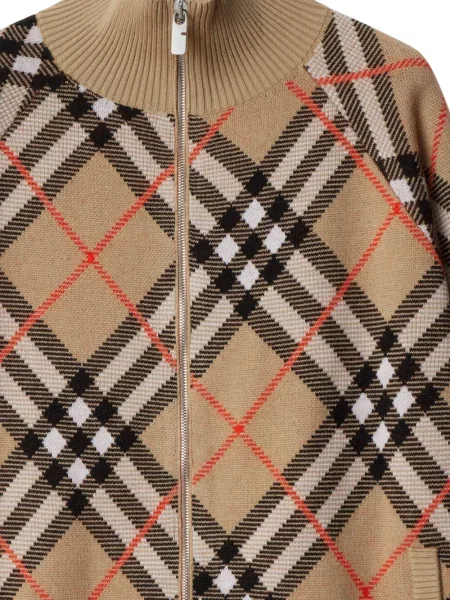 Vunena jakna Burberry karirana
