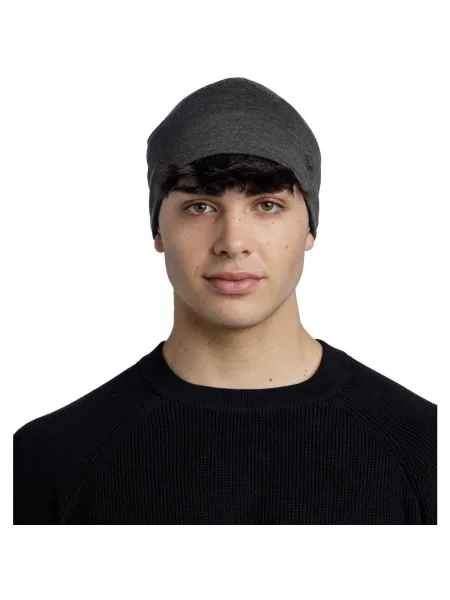 Merino gyapjú sapka Buff szürke