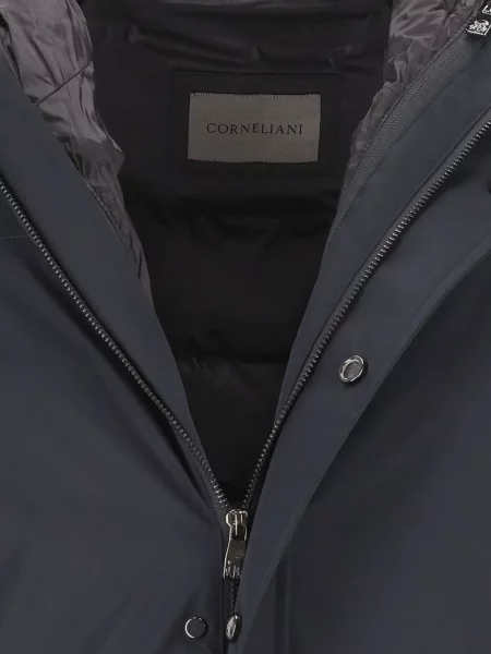 Palton Corneliani cu glugă albastru