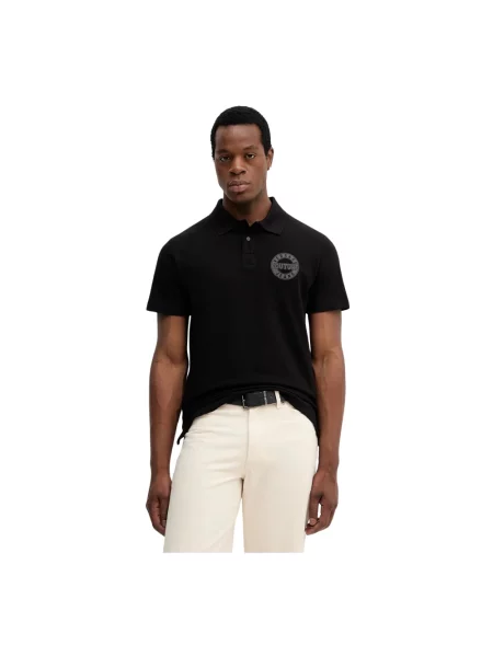 Versace Jeans Couture polo z nadrukiem czarny