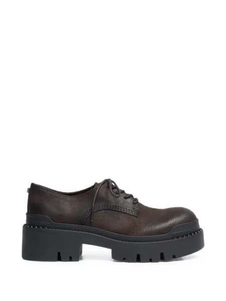 Pantofi derby Ash cu șireturi din dantelă chunky maro