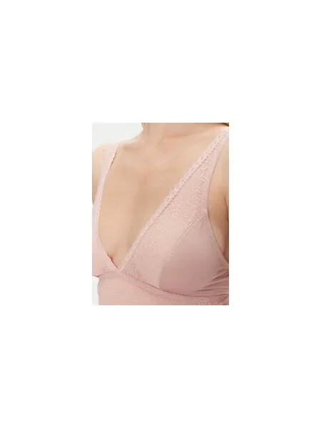 YSABEL MORA Bralette melltartó rózsaszín