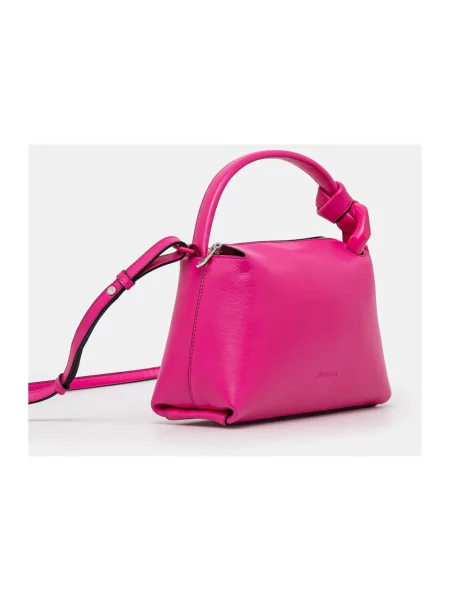 JW Anderson torebka The Jwa Small Corner Bag różowy