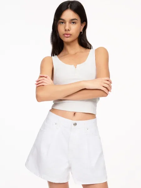 Pull&Bear Jeans denim alb