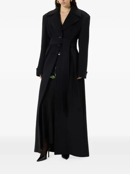 Cu centură palton Blumarine negru