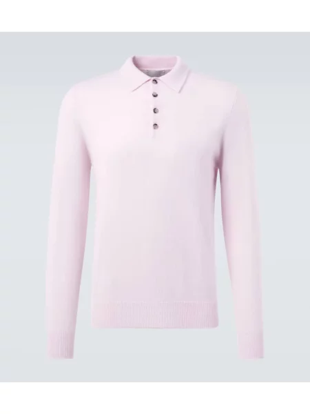 Pulover Allude din cașmir roz