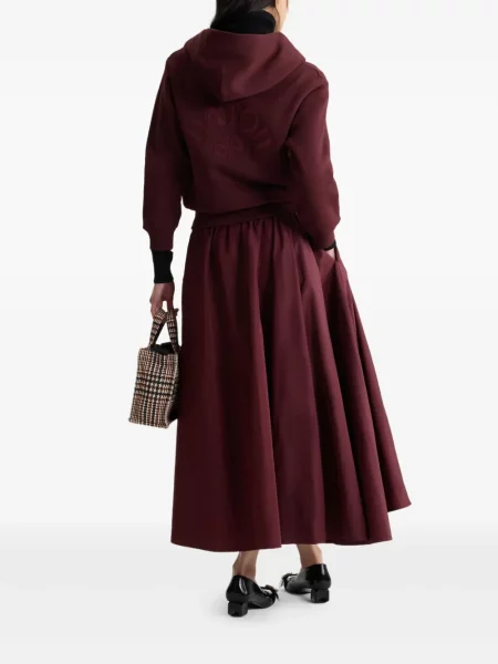 Haftowana bluza z kapturem Patou czerwona