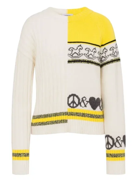 Sweter Moschino Jeans biały