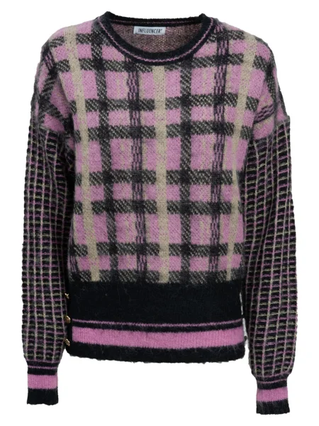 Influencer Pulover bej / roz eozină negru