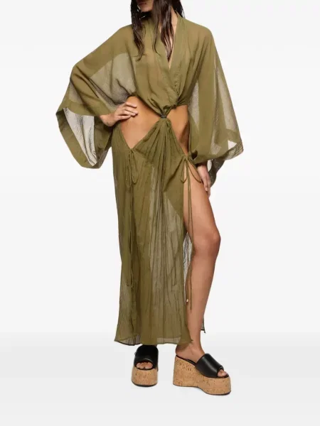 Rochie maxi The Attico verde