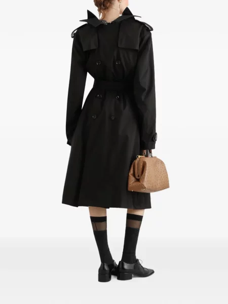 Двуреден тренчкот Dolce & Gabbana черно