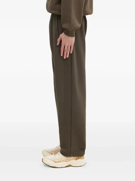 Pantaloni palazzo Adidas cu dungi plisat cu imagine albastru