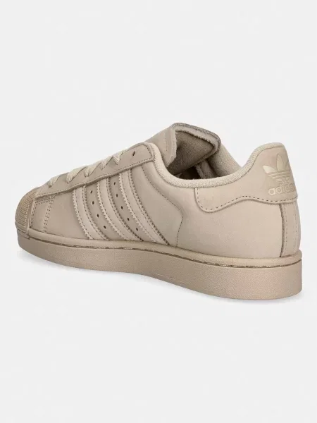Nubukové tenisky adidas Originals Superstar II béžové