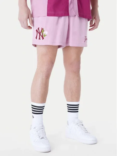 New Era Спортивні шорти New York Yankees MLB Woven рожевий